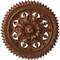 Ekena Millwork York Ceiling Medallion (Fits Canopies up to 3 5/8"), 21 5/8"OD x 2 1/2"P, Polished Copper CM21YOPOS - alternate 1